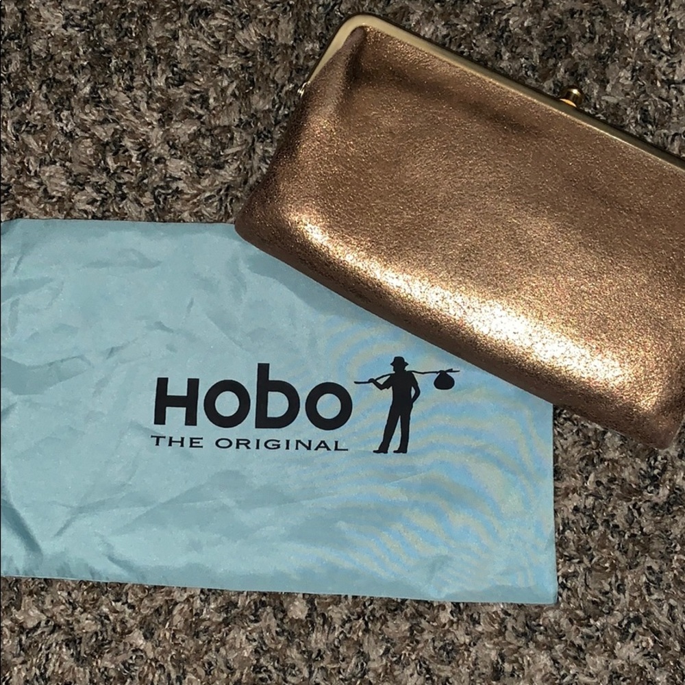 Gold hobo wallet
